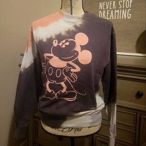 DISNEY MICKEY MOUSE TYE DYE SWEATSHIRT XS